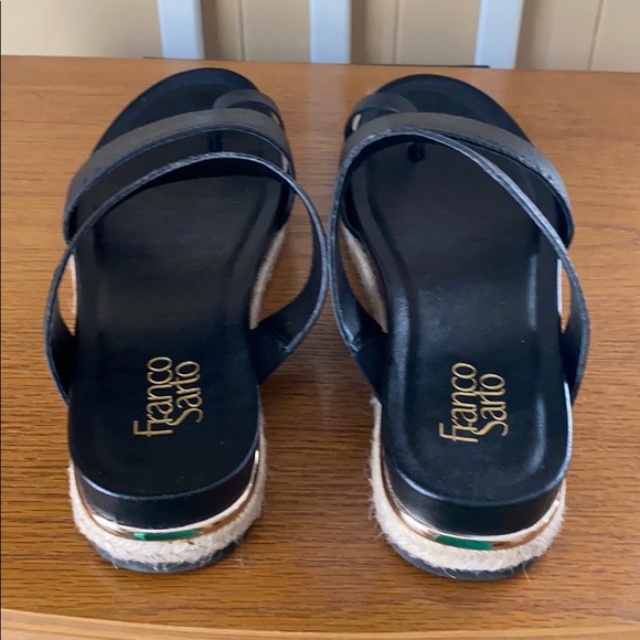 Franco Sarto black leather sandals - Picture 4 of 5